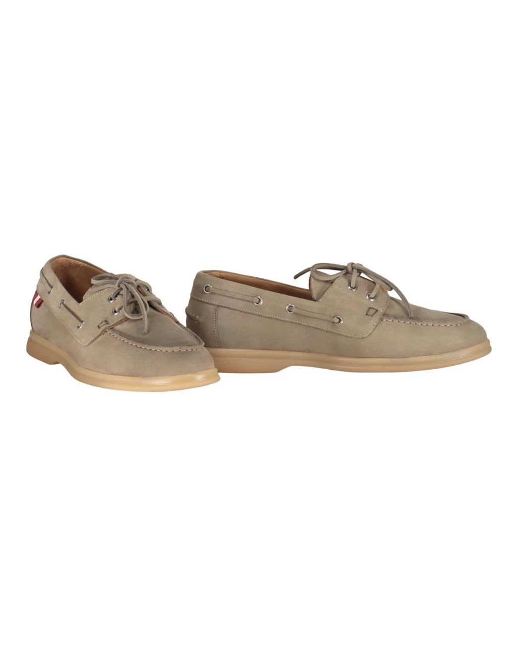 Bally Gray Boat Shoes for men