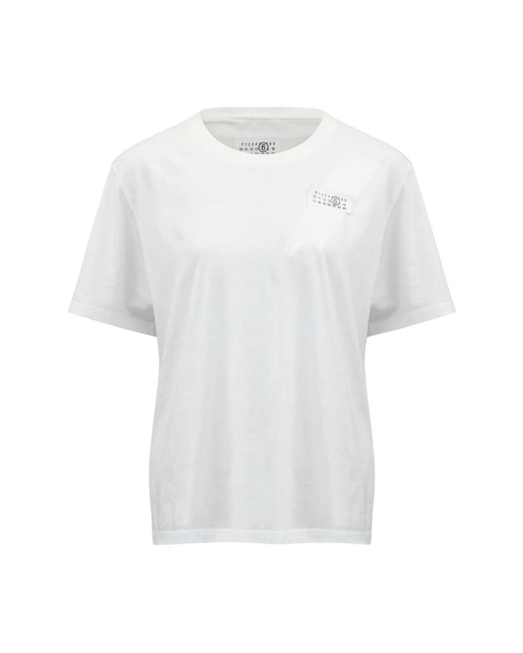 MM6 by Maison Margiela White T-Shirts