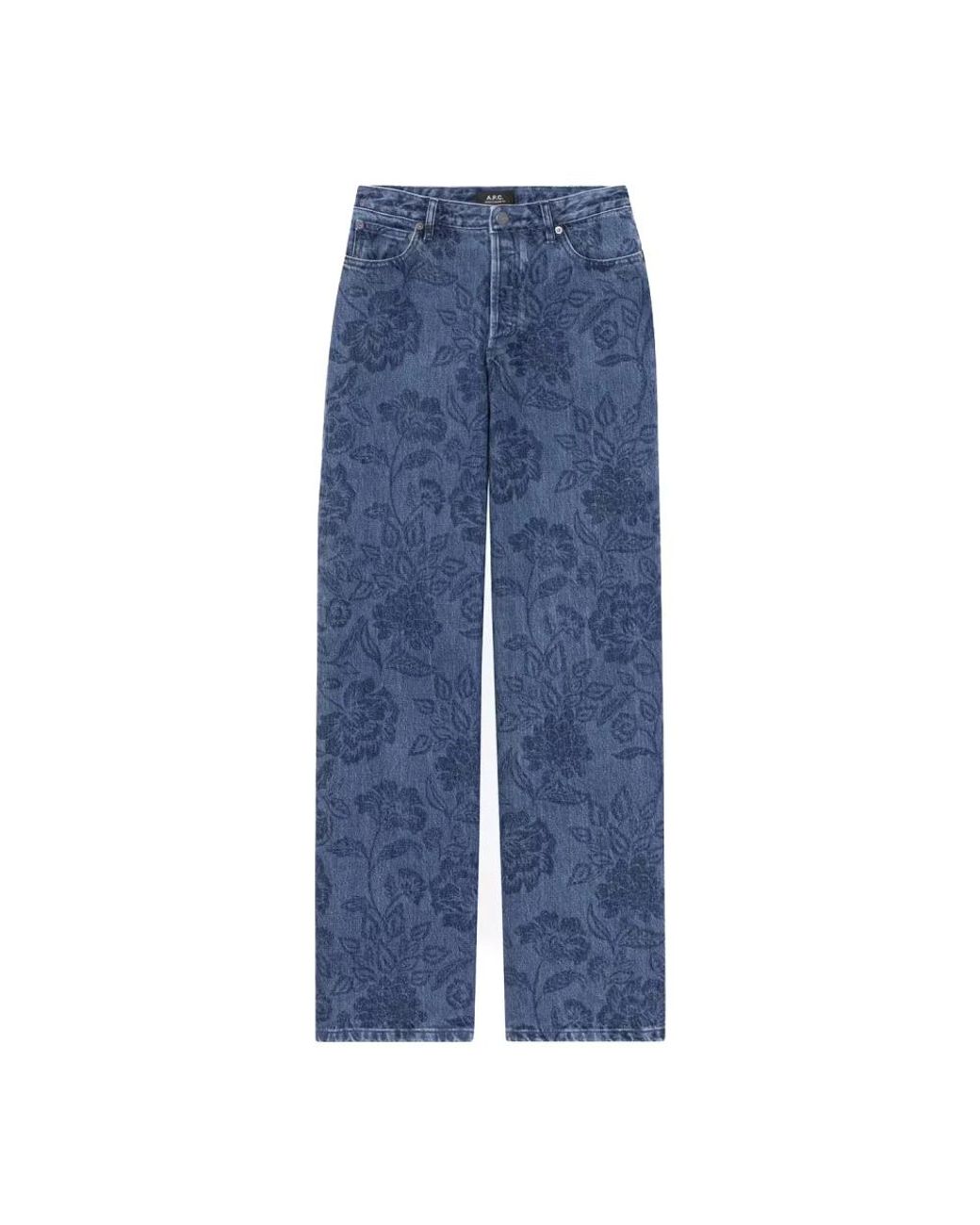 Straight Jeans A.P.C. de color Blue