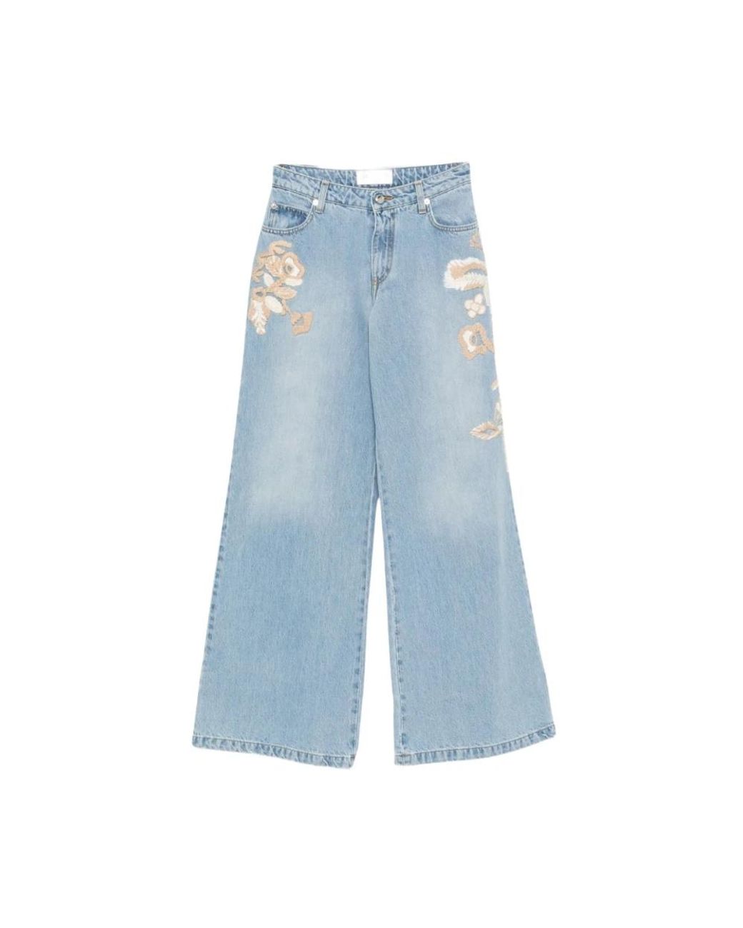 Ermanno Scervino Blue Wide Jeans