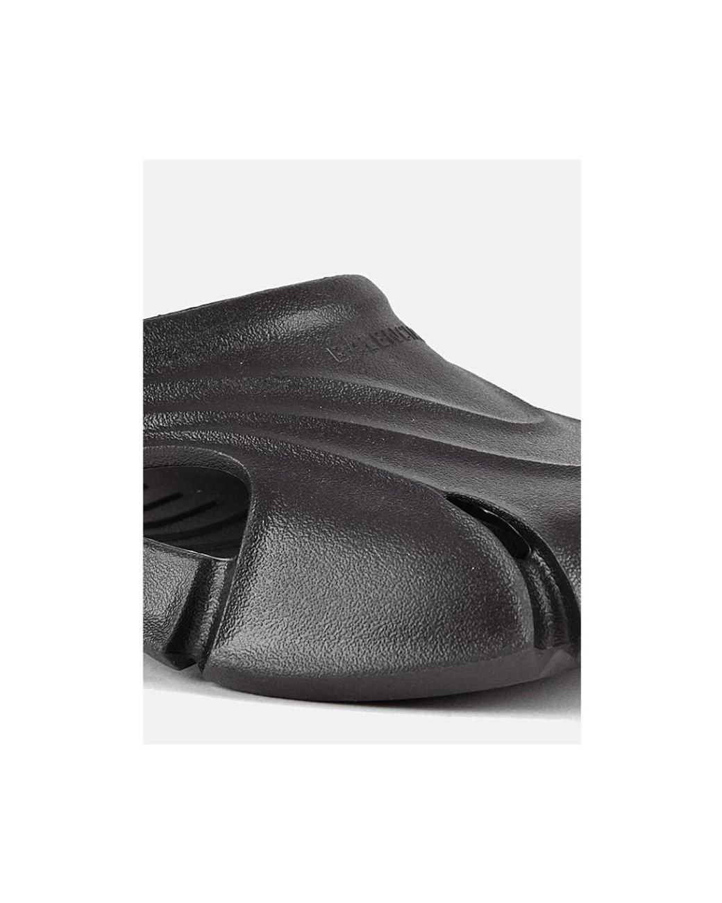 Balenciaga Black Flat Sandals for men