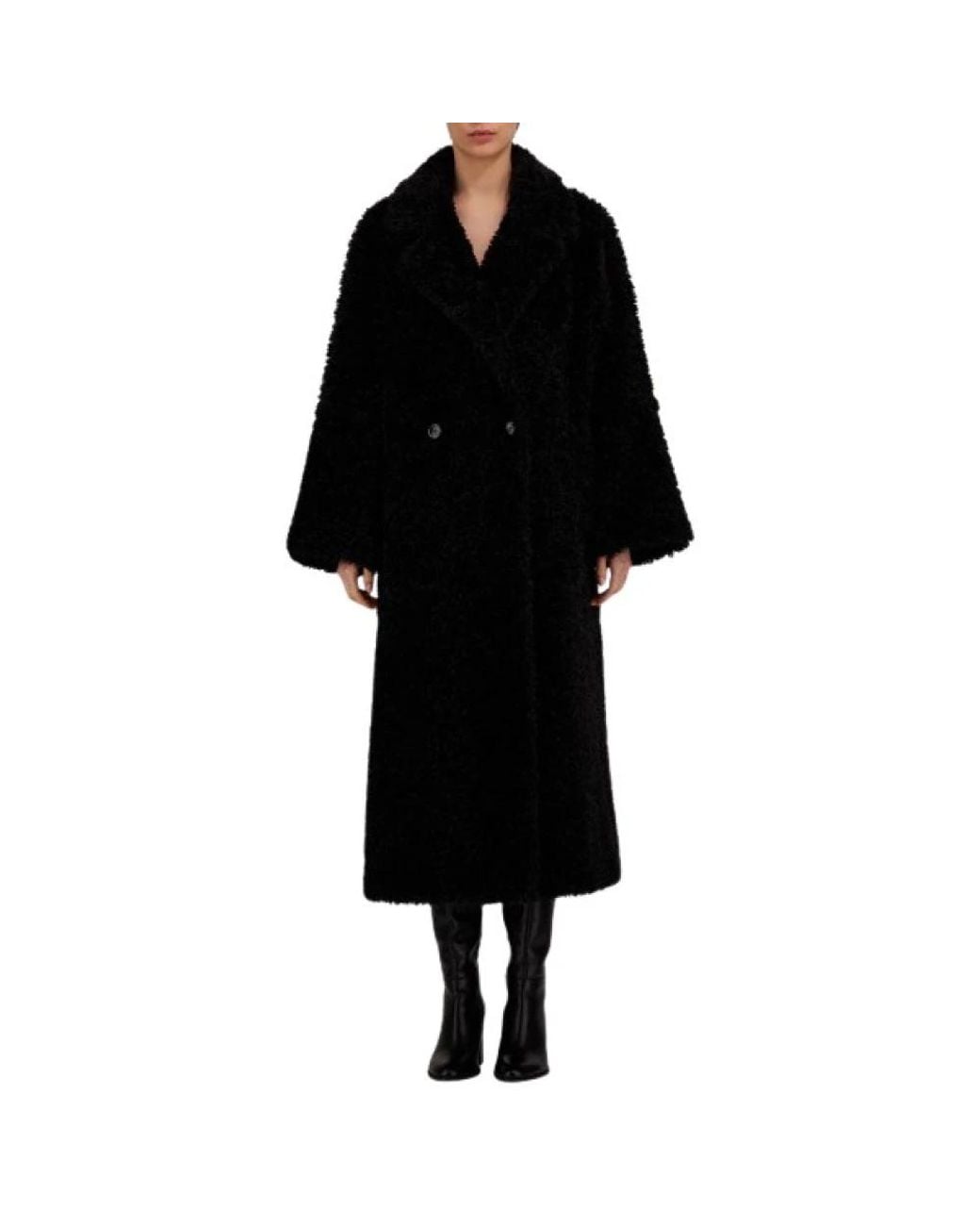 Double-Breasted Coats Herno en coloris Black