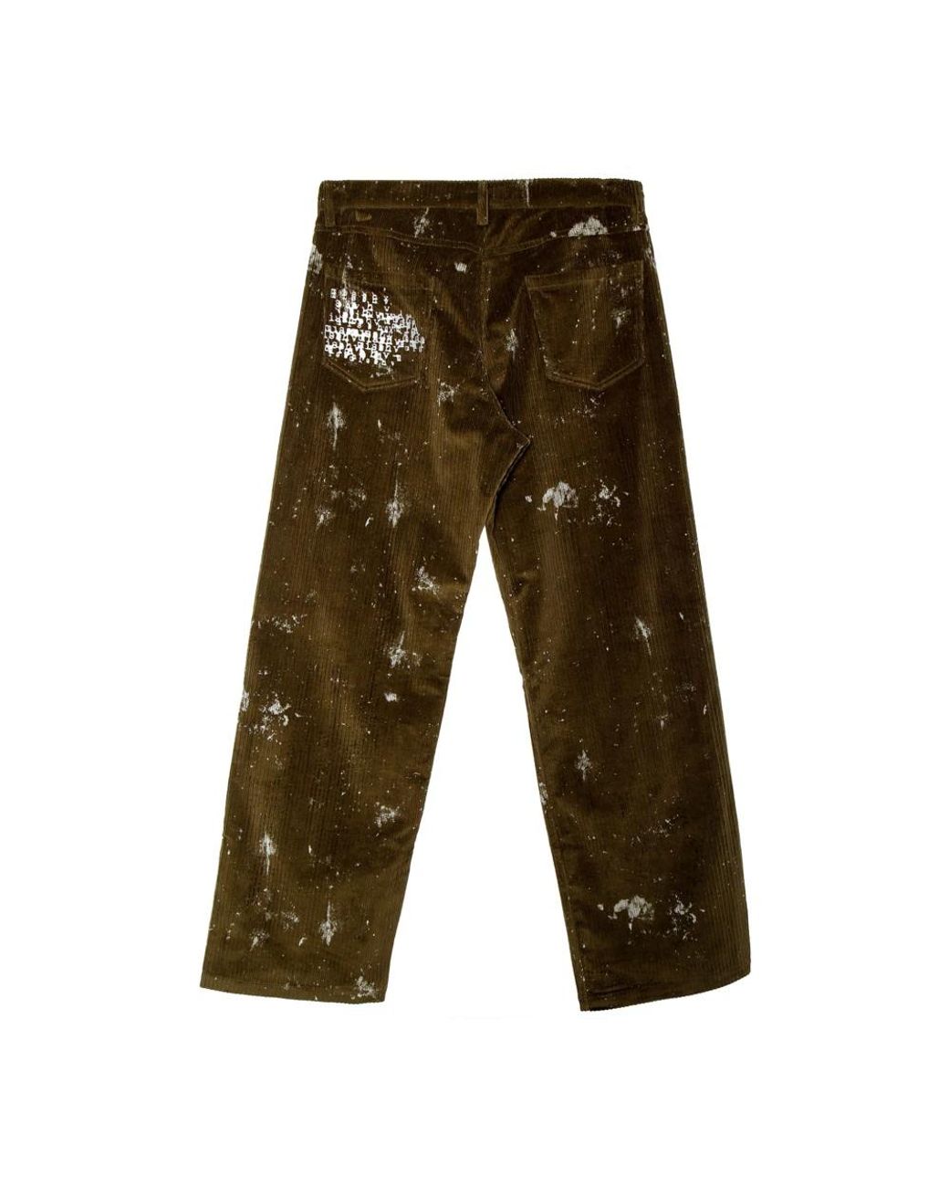 M I S B H V Brown Straight Trousers for men