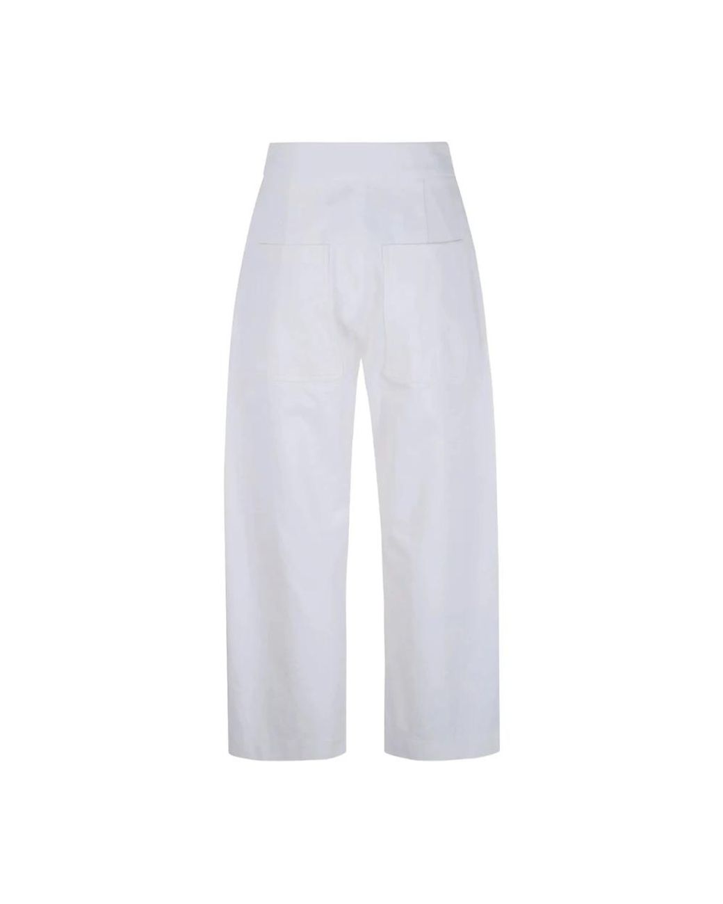 Studio Nicholson White Wide Trousers