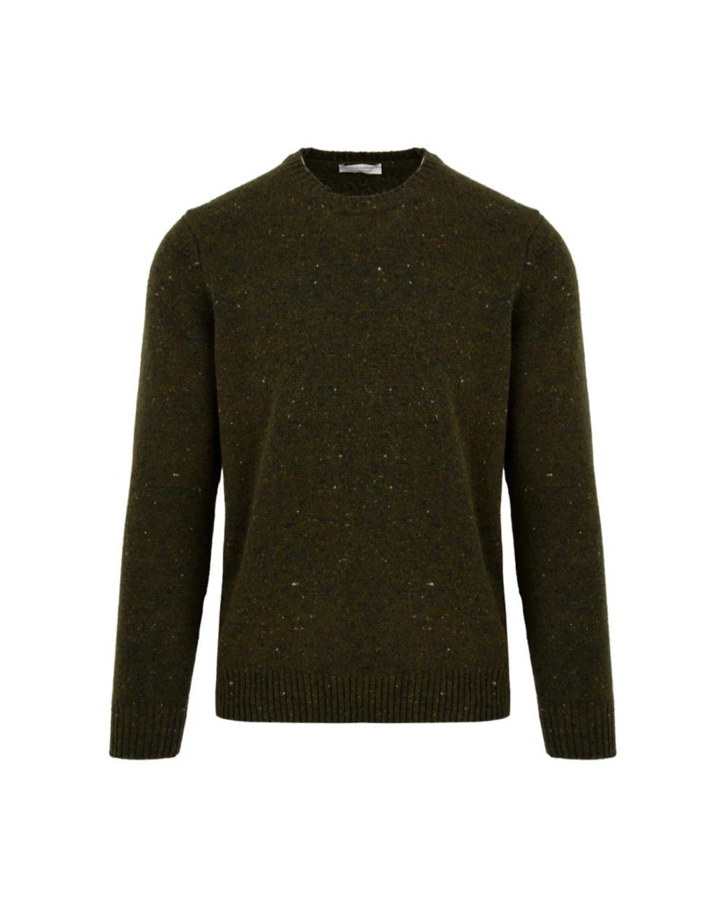 FILIPPO DE LAURENTIIS Green Round-Neck Knitwear for men