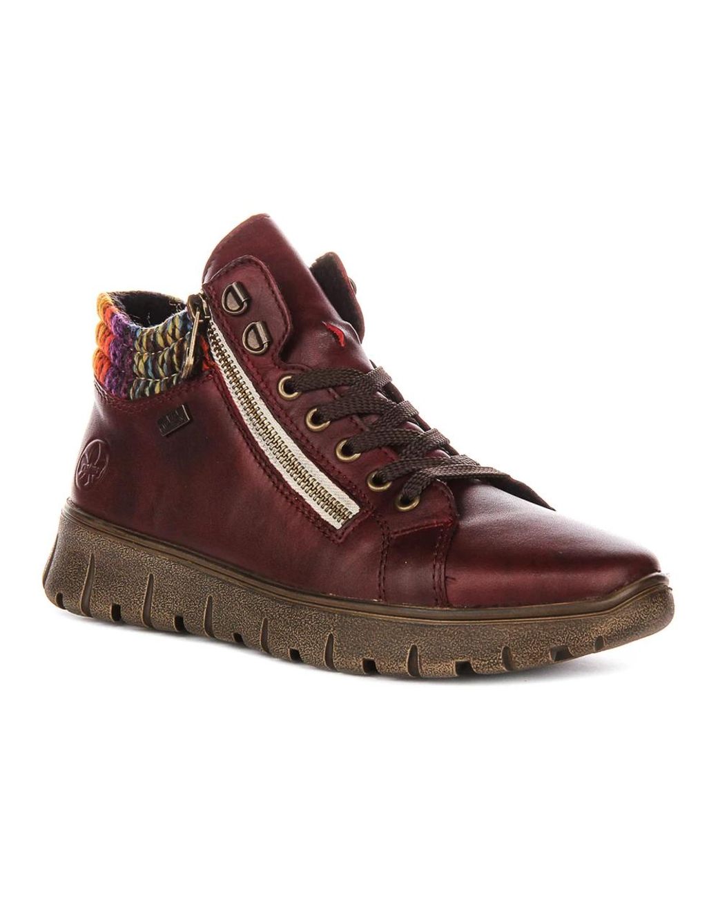 Rieker Brown Lace-Up Boots