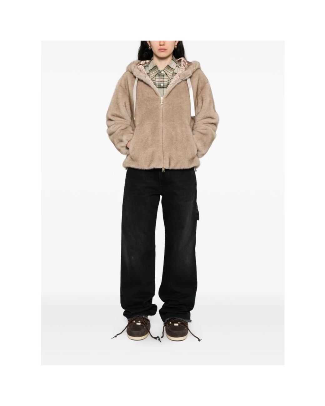Herno Natural Faux Fur & Shearling Jackets