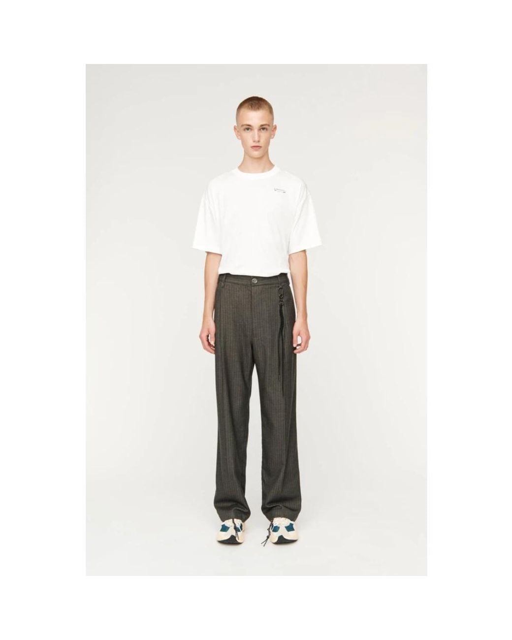 Song For The Mute Gray Suit Trousers for men