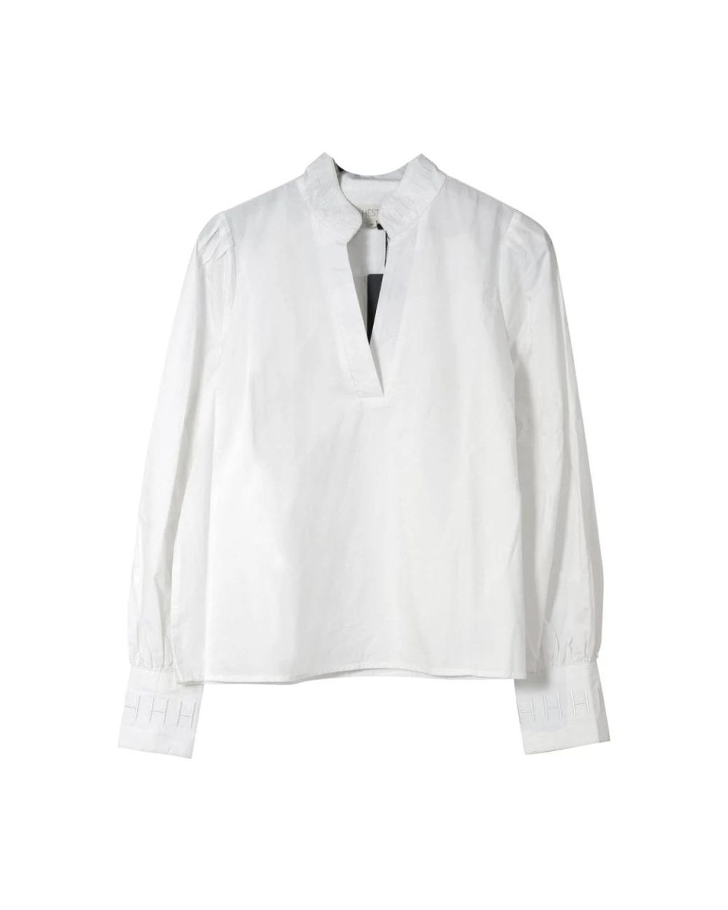 Hèst Overhemden ,Wit ,Katoen Mie Blouse in het White
