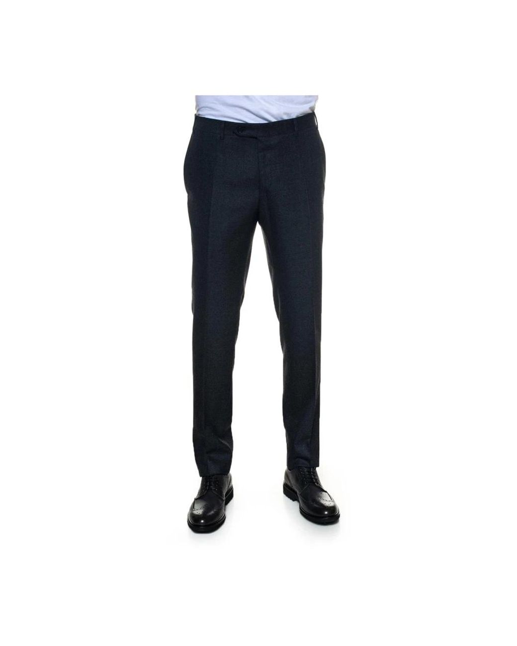 Canali Blue Suit Trousers for men