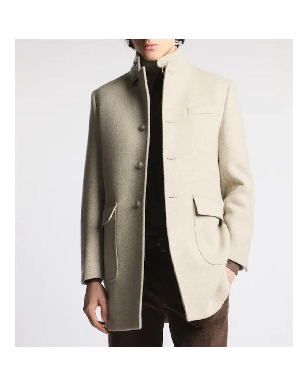 Fay Natural Single-Breasted Coats for men