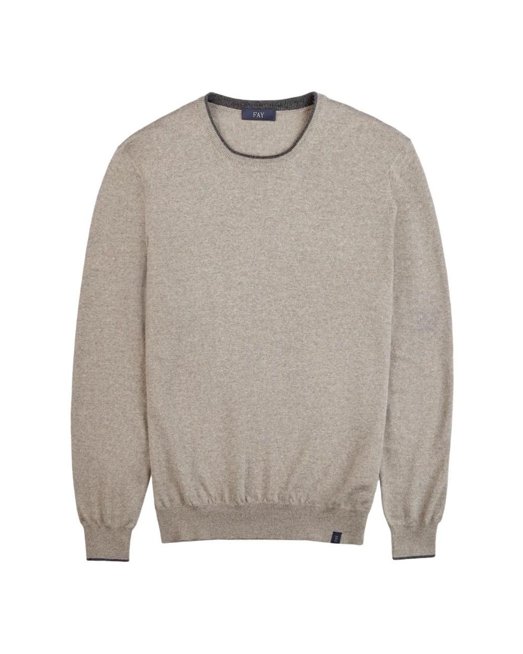 Fay Gray Round-Neck Knitwear for men
