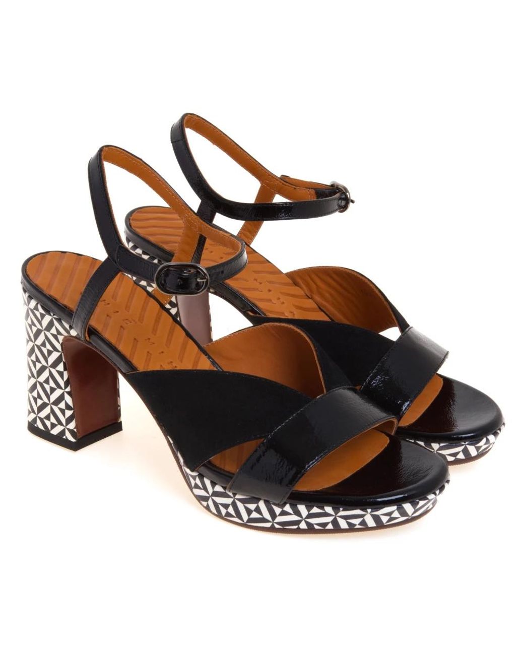 Chie Mihara Black High Heel Sandals