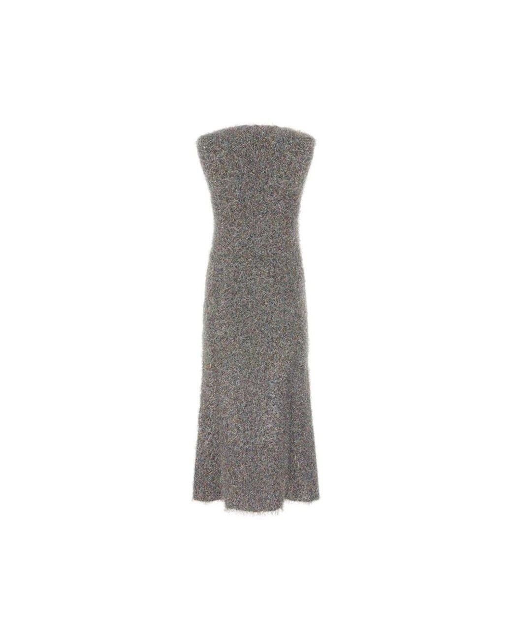 Jil Sander Gray Midi Dresses