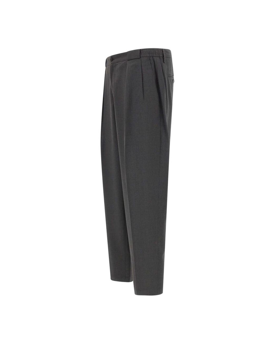 BRIGLIA Gray Suit Trousers for men