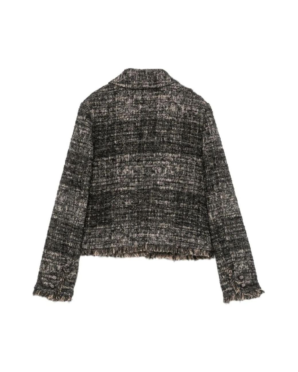 Semicouture Gray Tweed Jackets