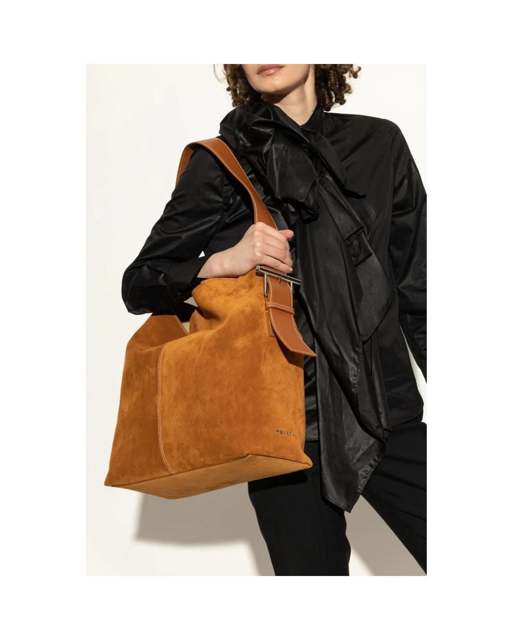 McQueen Brown Tote Bags