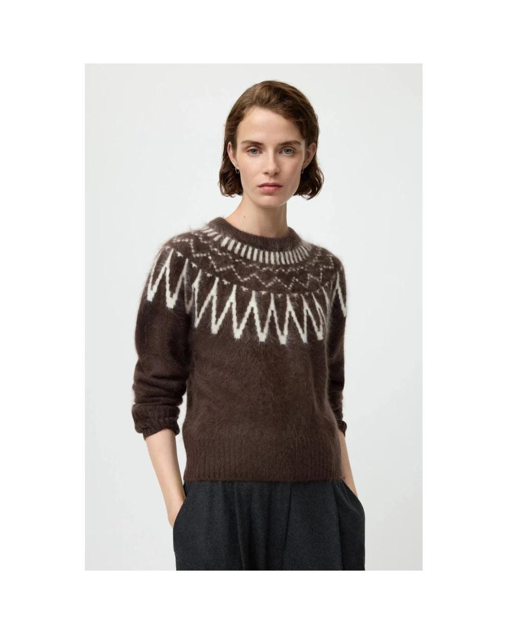 Soft Goat Black Round-Neck Knitwear