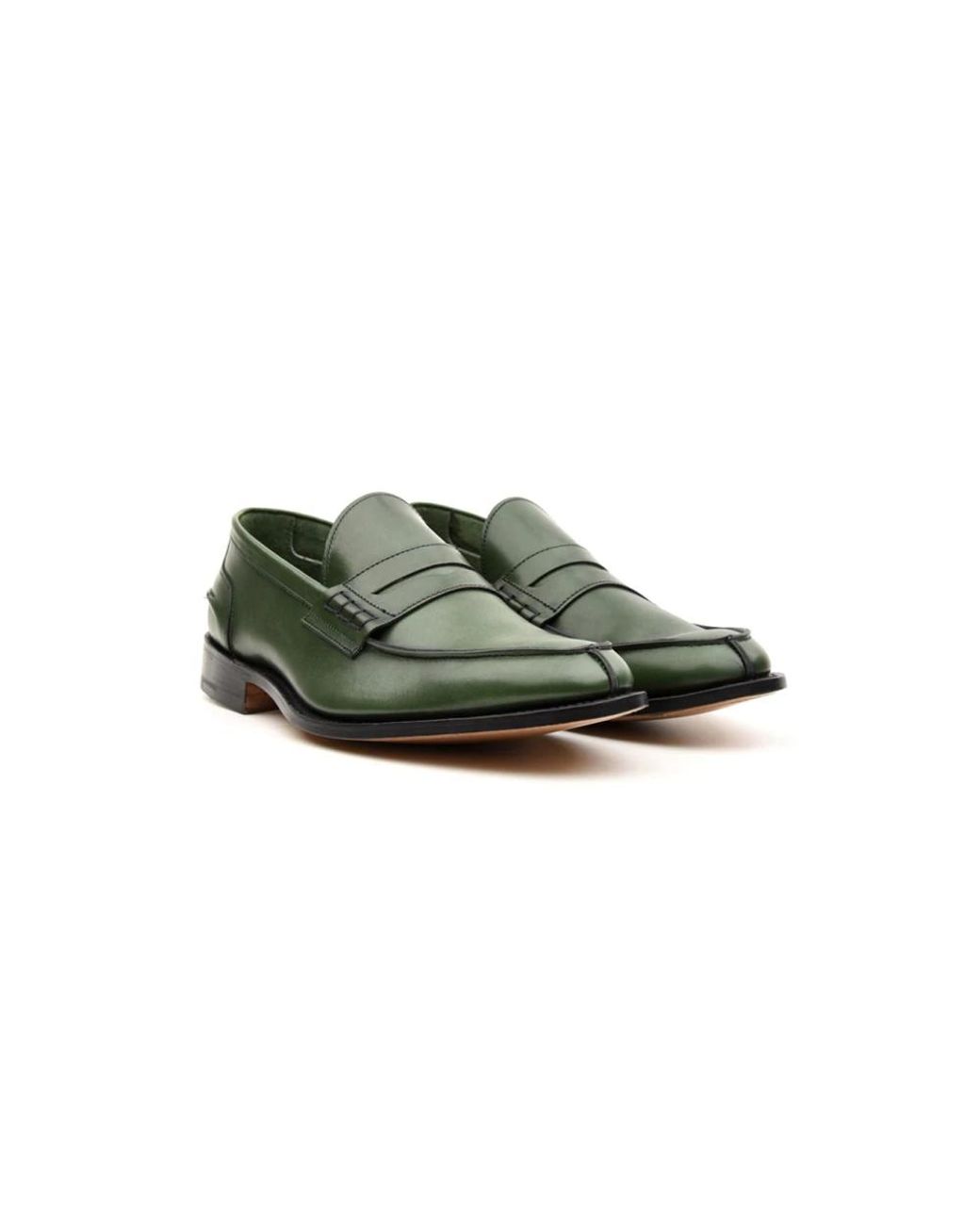 Tricker's Green Loafers for men
