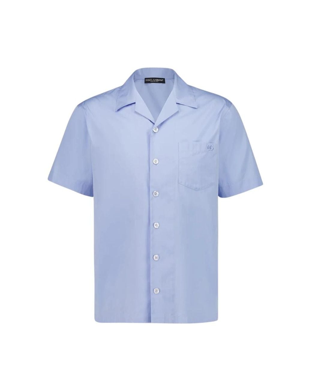 Dolce & Gabbana Blue Short Sleeve Shirts for men