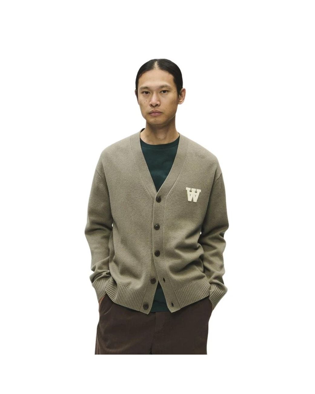 WOOD WOOD Green Cardigans for men