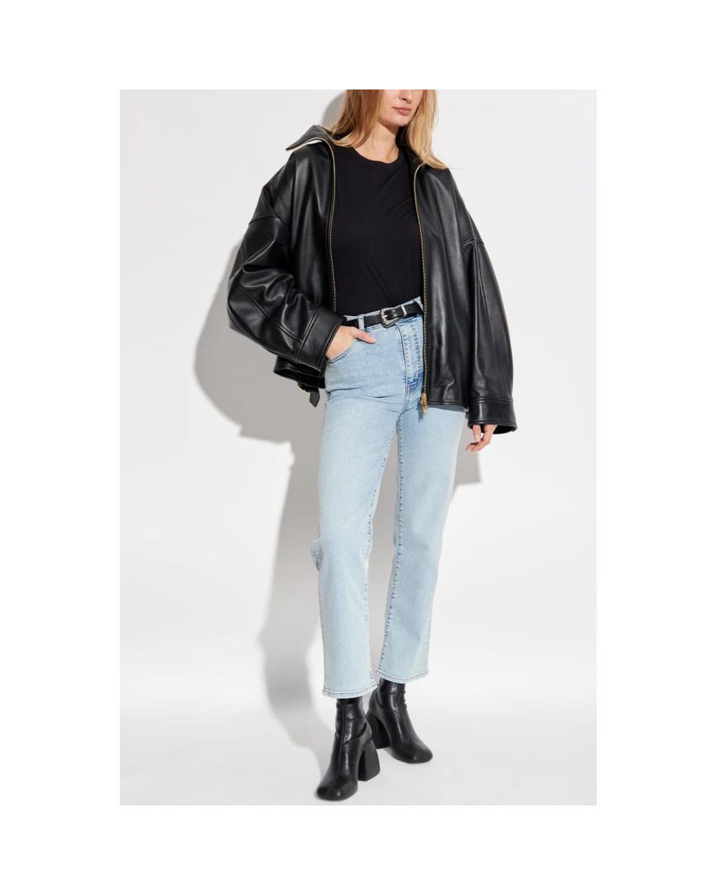 FRAME Blue Cropped Jeans