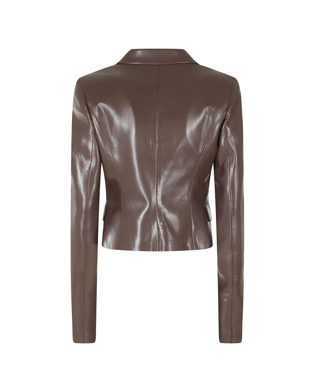 ANDAMANE Brown Leather Jackets