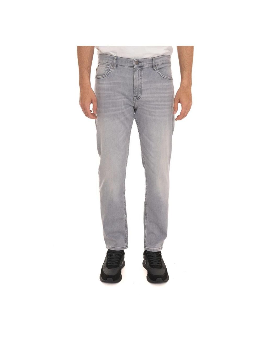 Boss Gray Slim Fit Jeans for men