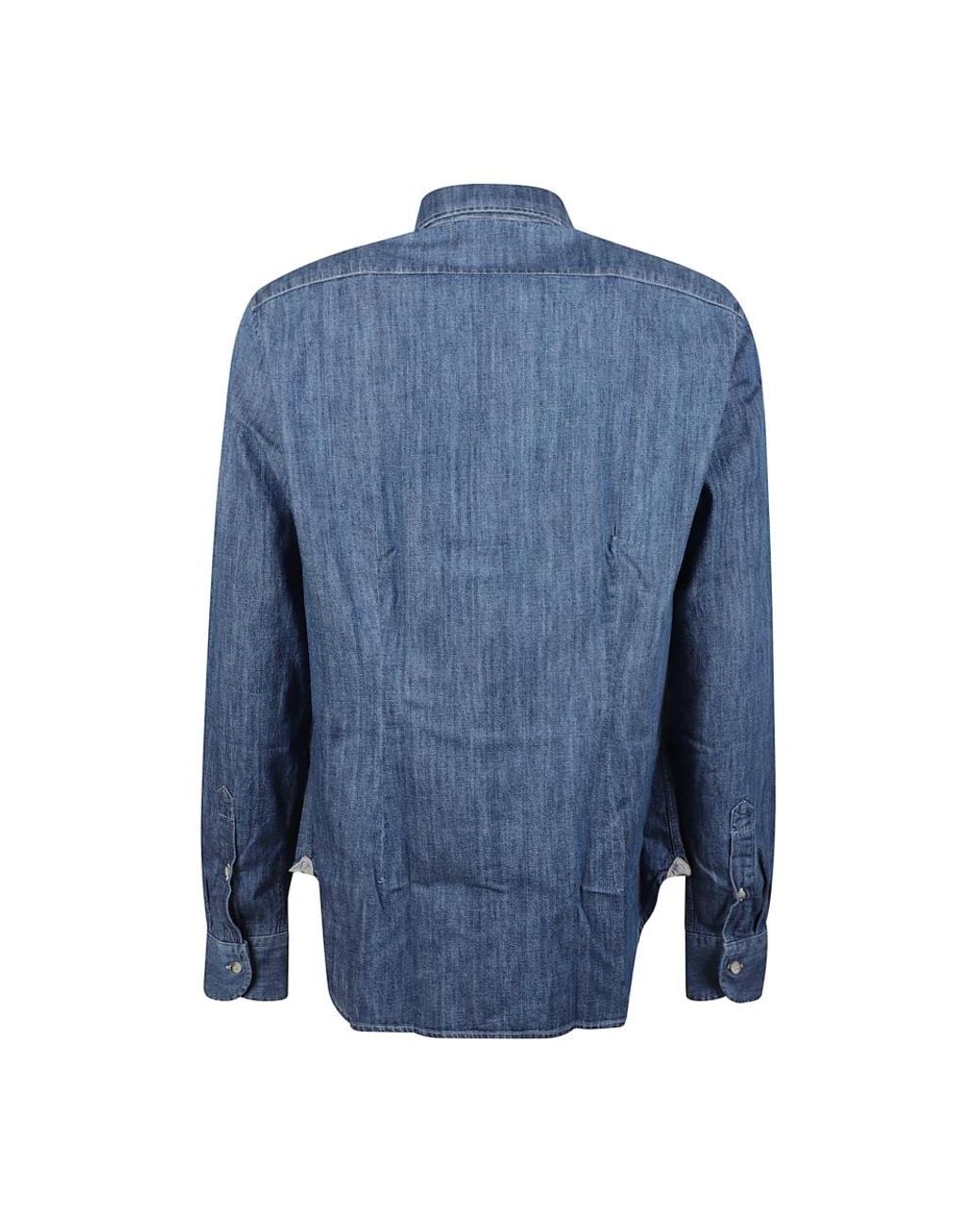 Denim Shirts Orian de hombre de color Blue