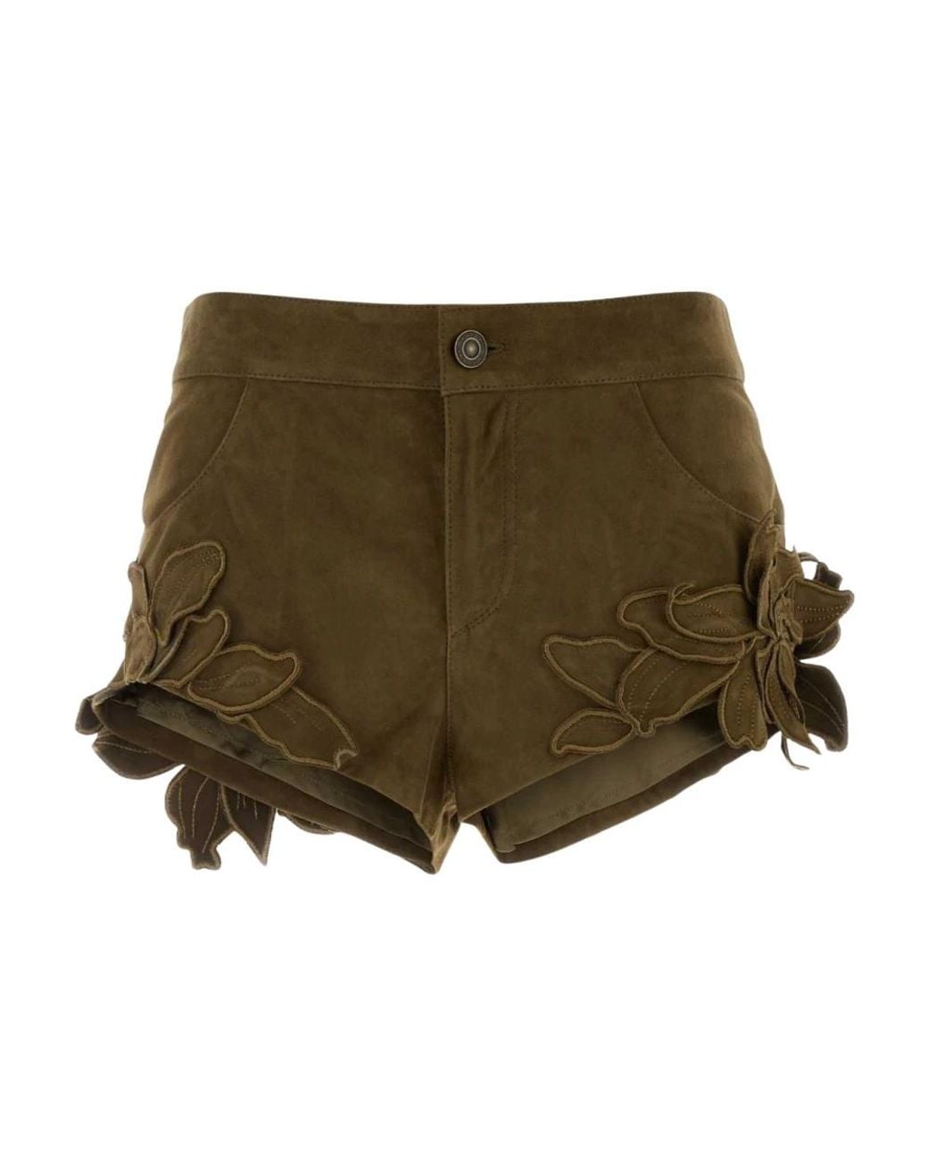 Isabel Marant Green Short Shorts