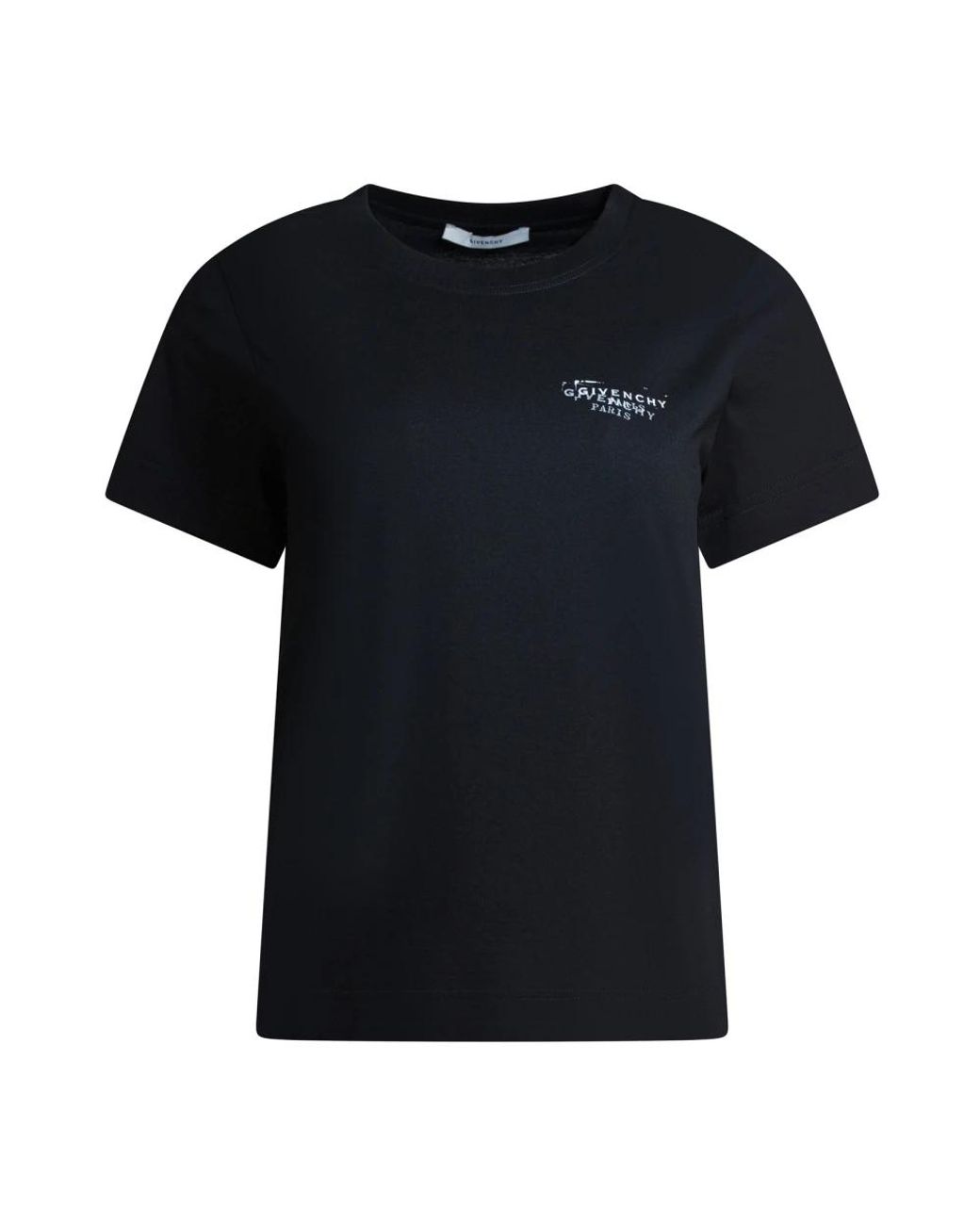 Givenchy T-Shirt Met Stempelprint in het Black