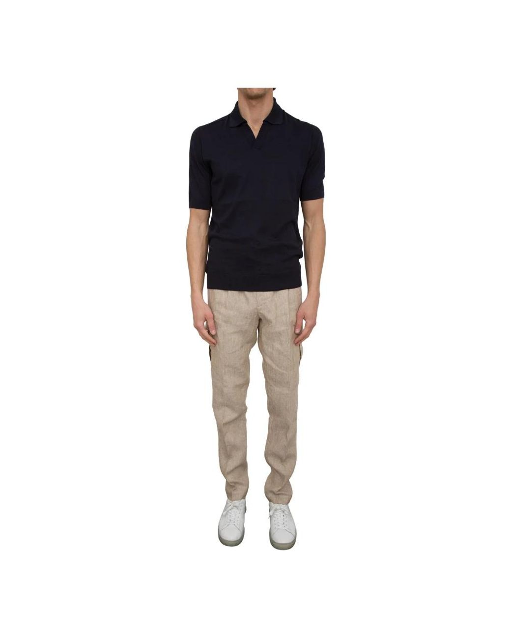 Peserico Klassisches Polo-Shirt Für Männer in Blue für Herren