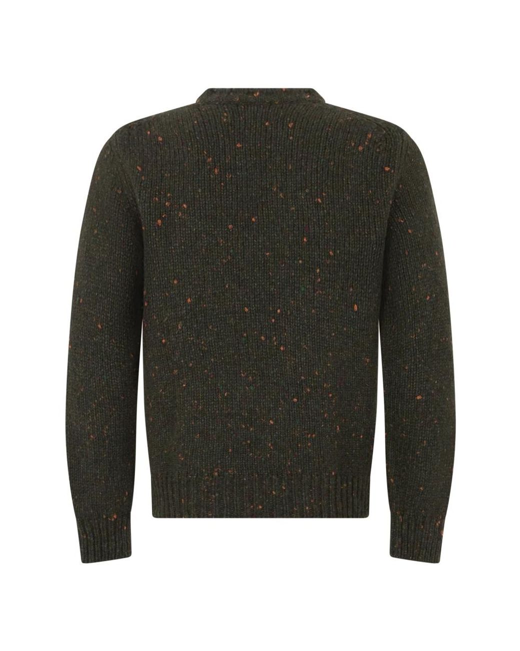 Fedeli Green Round-Neck Knitwear for men