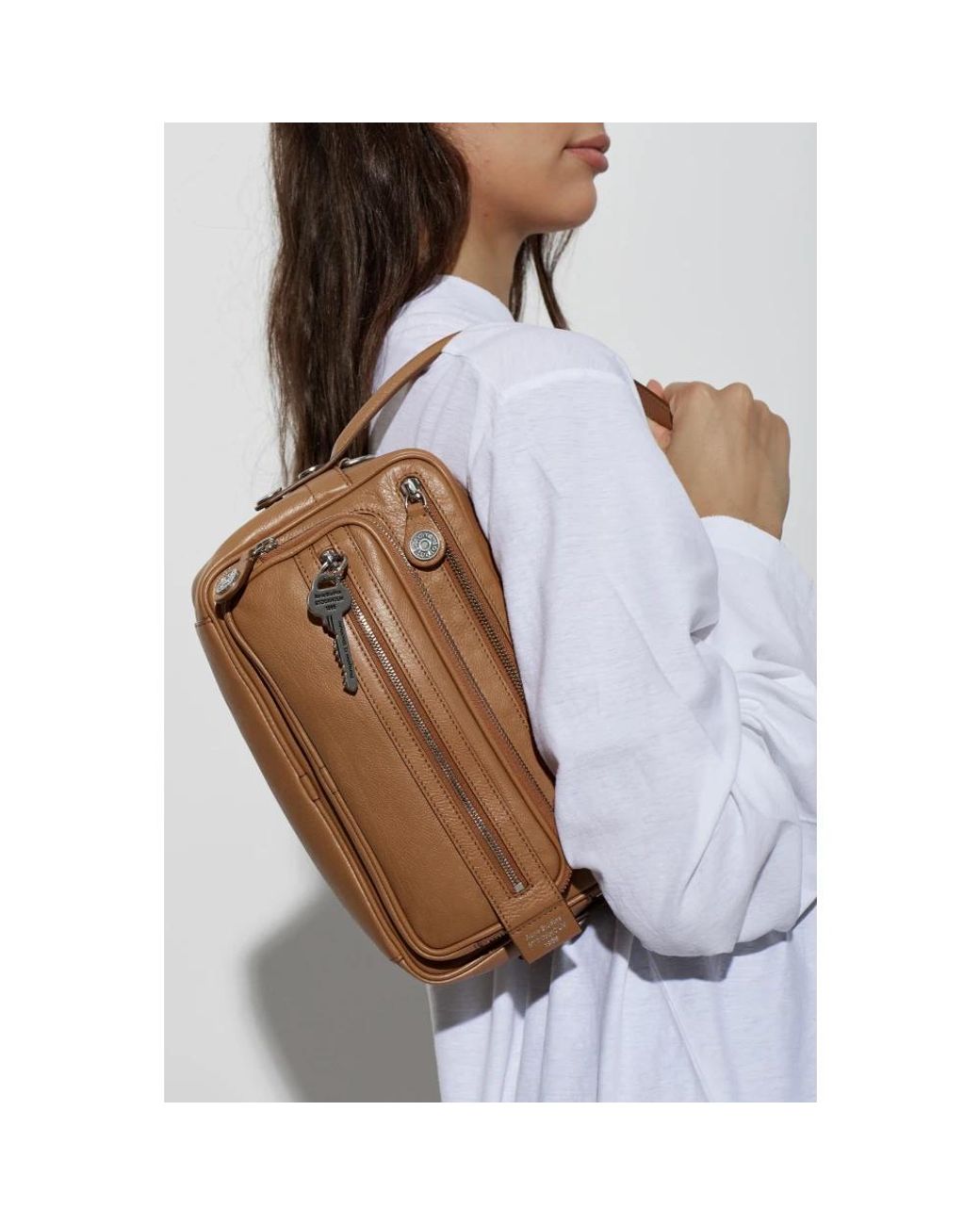 Acne Brown Shoulder Bags