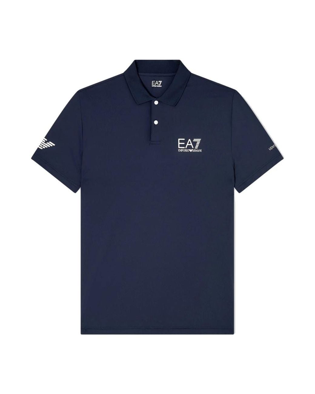 EA7 Tennis Pro Polo in het Blue voor heren