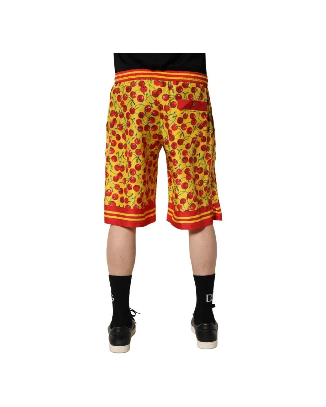 Dolce & Gabbana Orange Long Shorts for men