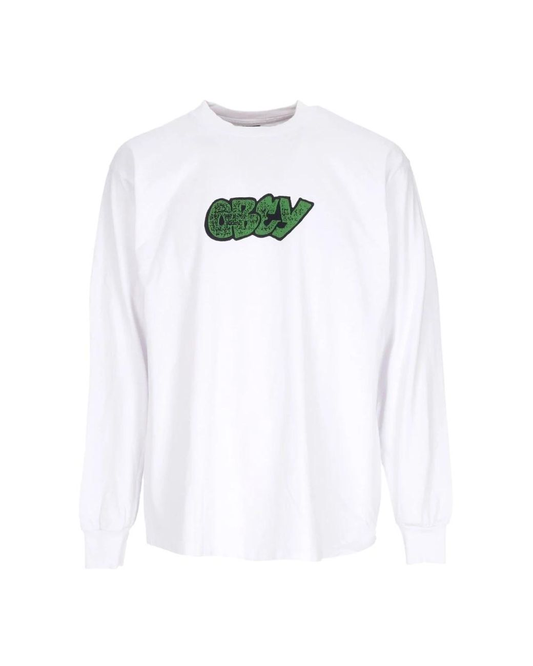 Obey White Long Sleeve Tops for men
