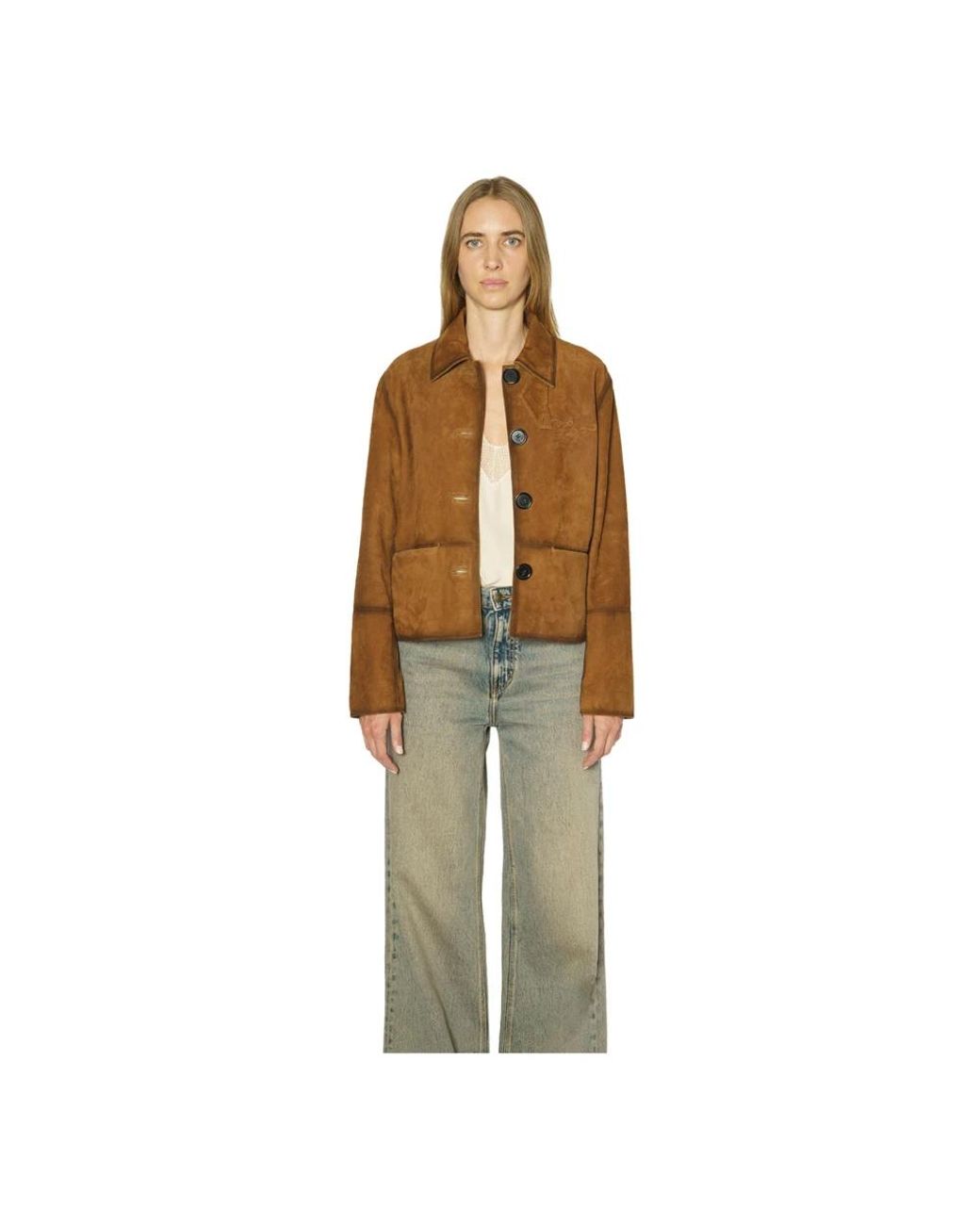 Zadig & Voltaire Brown Leather Jackets