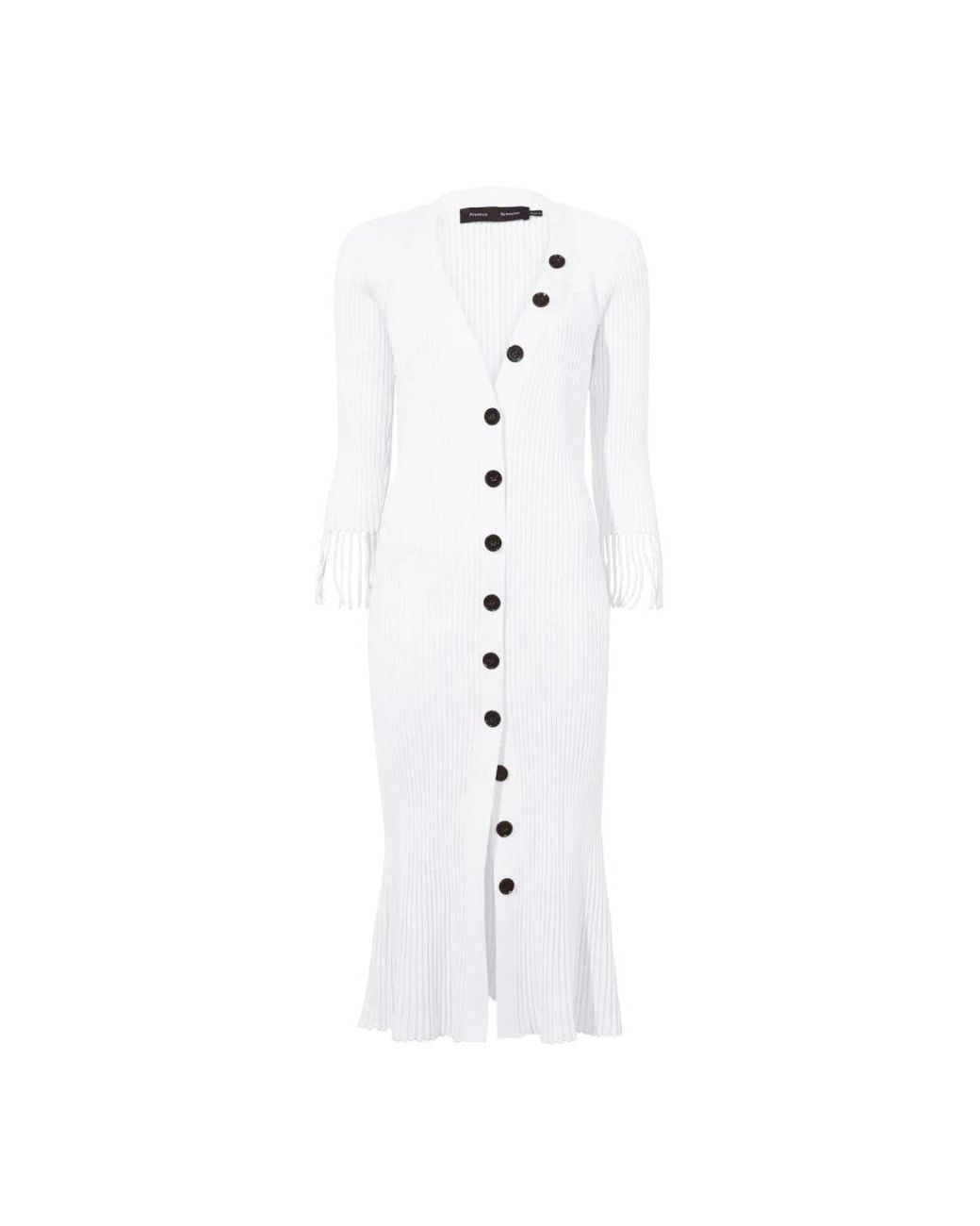 Proenza Schouler White Knitted Dresses
