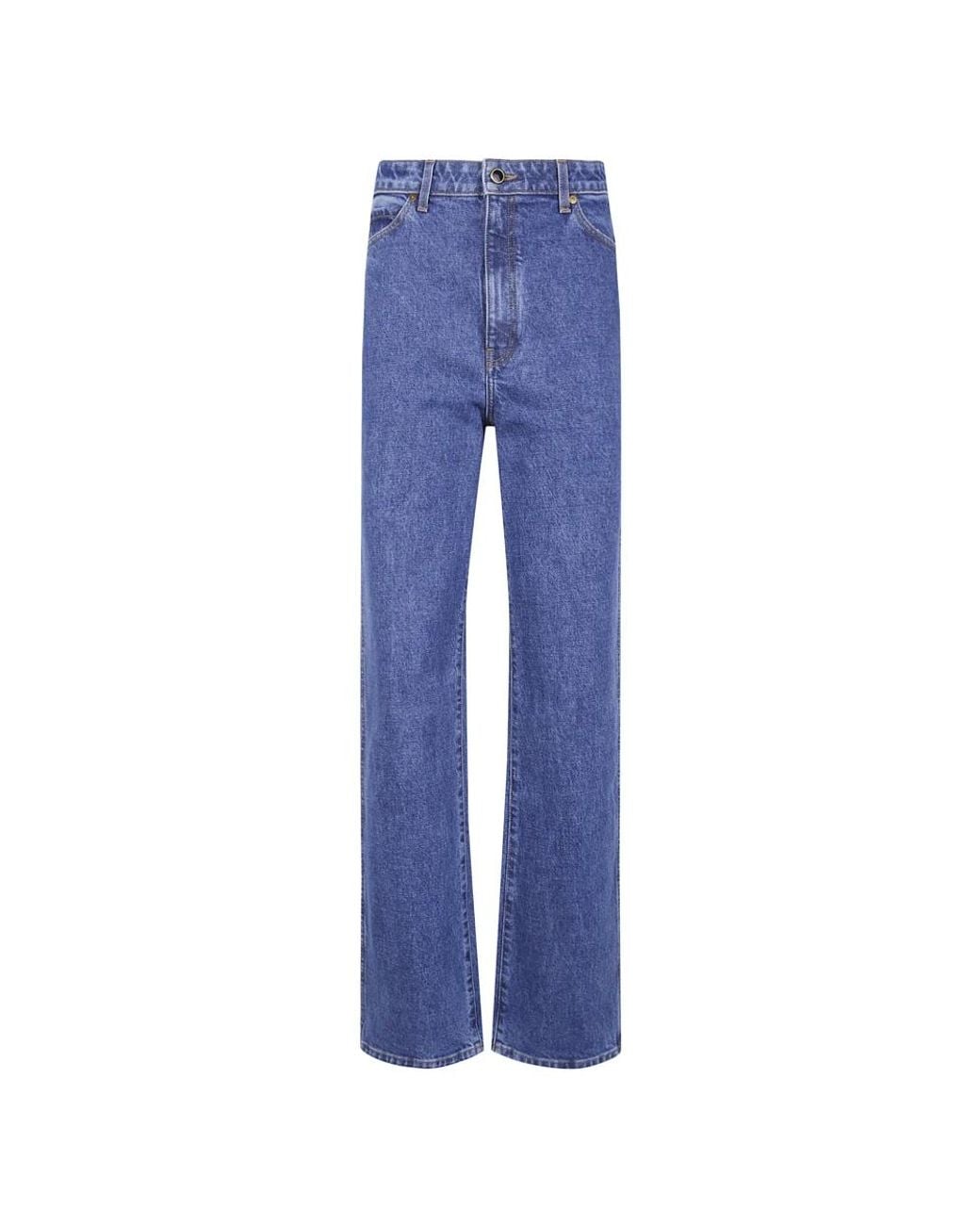 Khaite Blue Bootcut Jeans