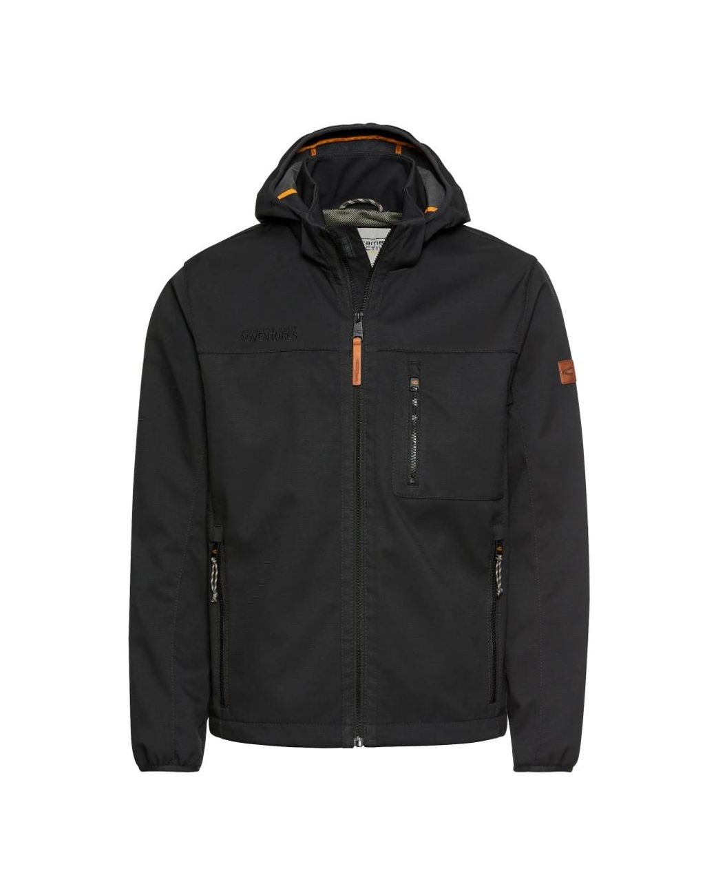 Camel Active Softshell Jack Van Gerecycled Polyester in het Black voor heren
