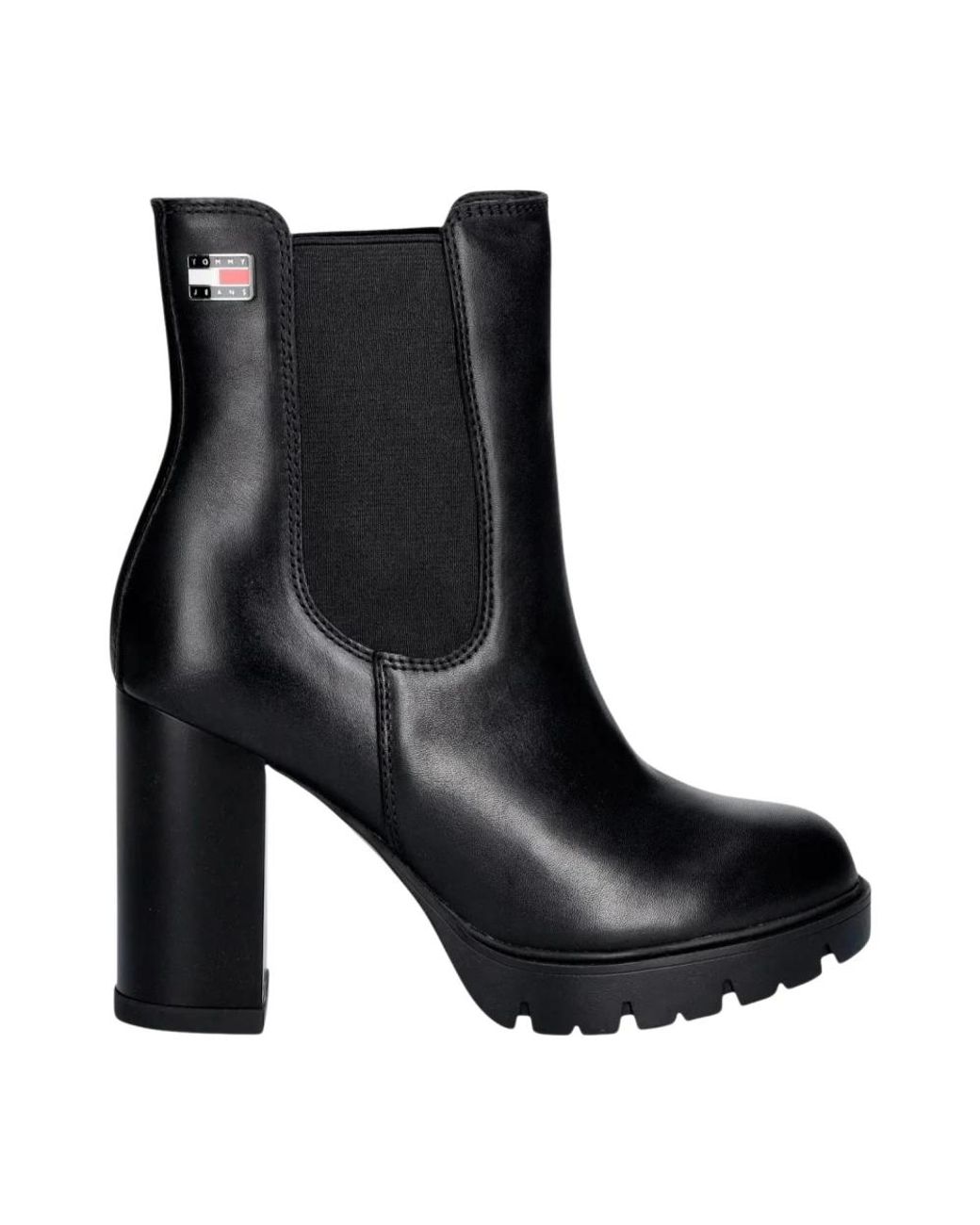 Tommy Hilfiger Black Heeled Boots