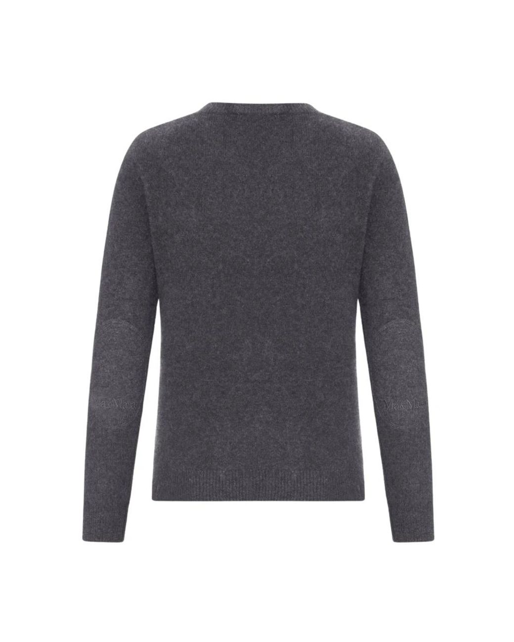 Max Mara Gray Round-Neck Knitwear