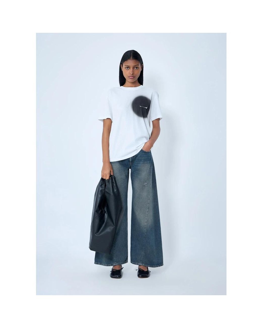 MM6 by Maison Margiela White T-Shirts