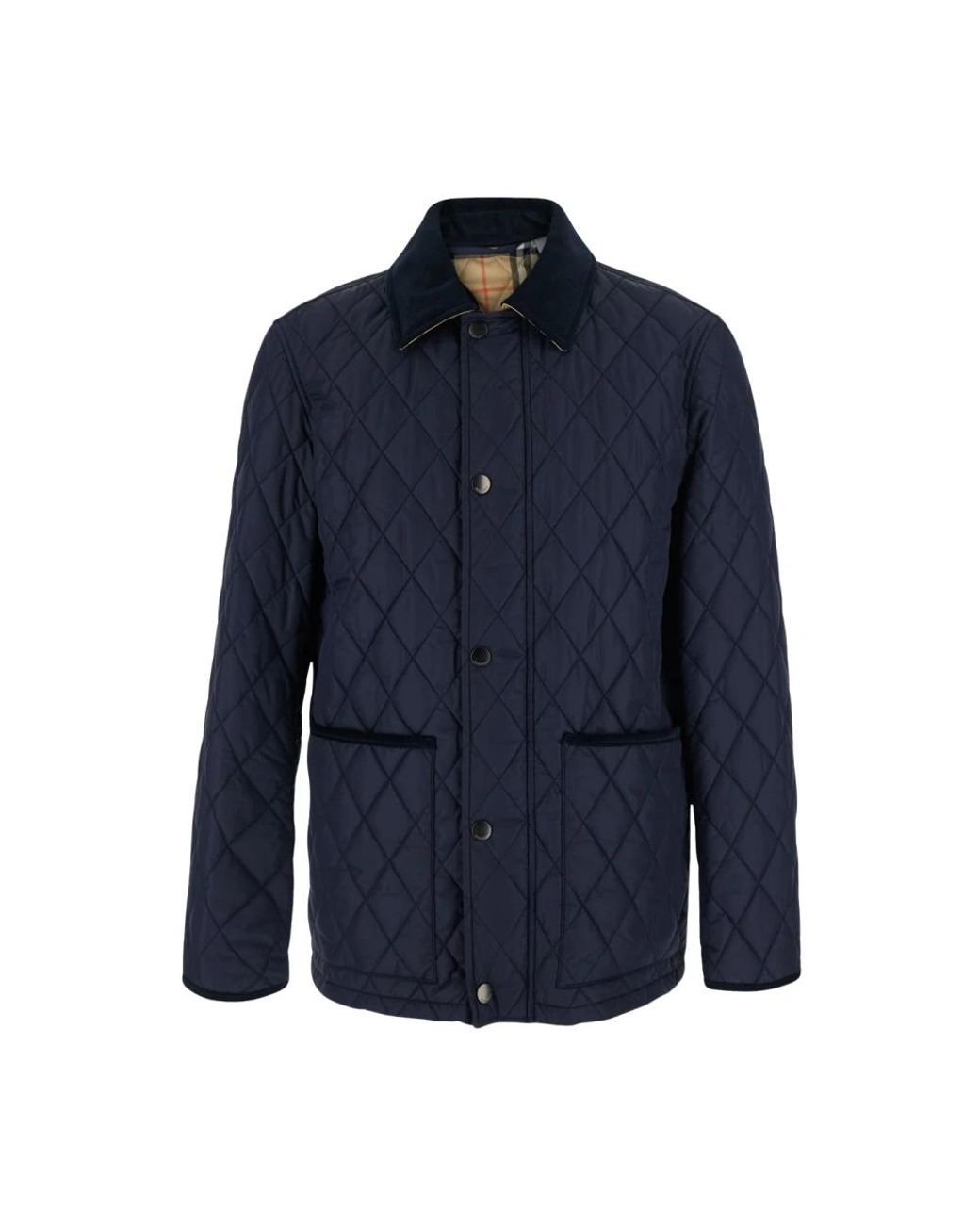 Burberry Gewatteerd Jack in het Blue voor heren