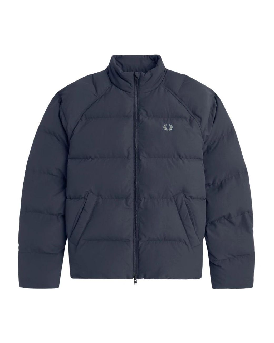 Fred Perry Jassen ,Blauw ,Leer Gevoerde Jas in het Blue voor heren