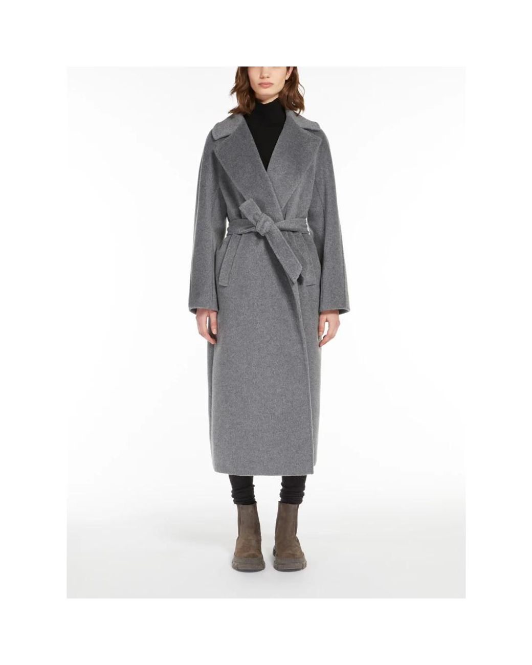 Weekend by Maxmara Gray Belted Coats