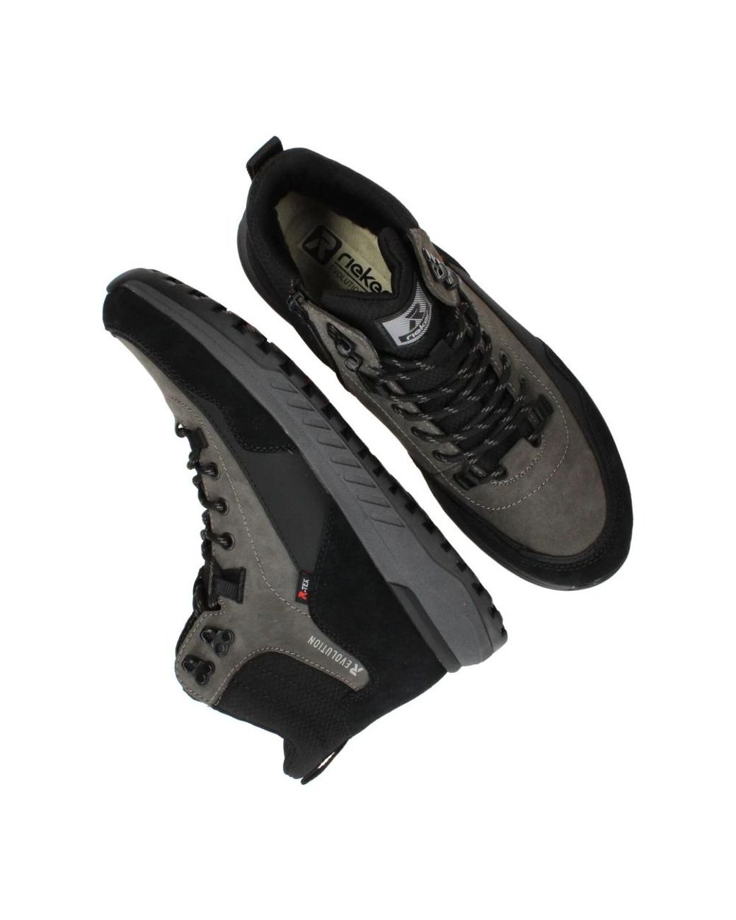 Rieker Black Lace-Up Boots for men