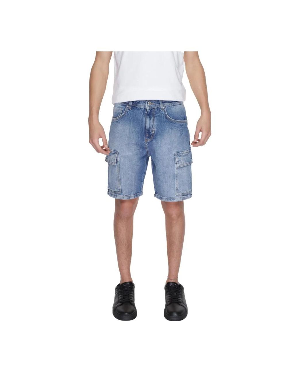 Antony Morato Blue Denim Shorts for men