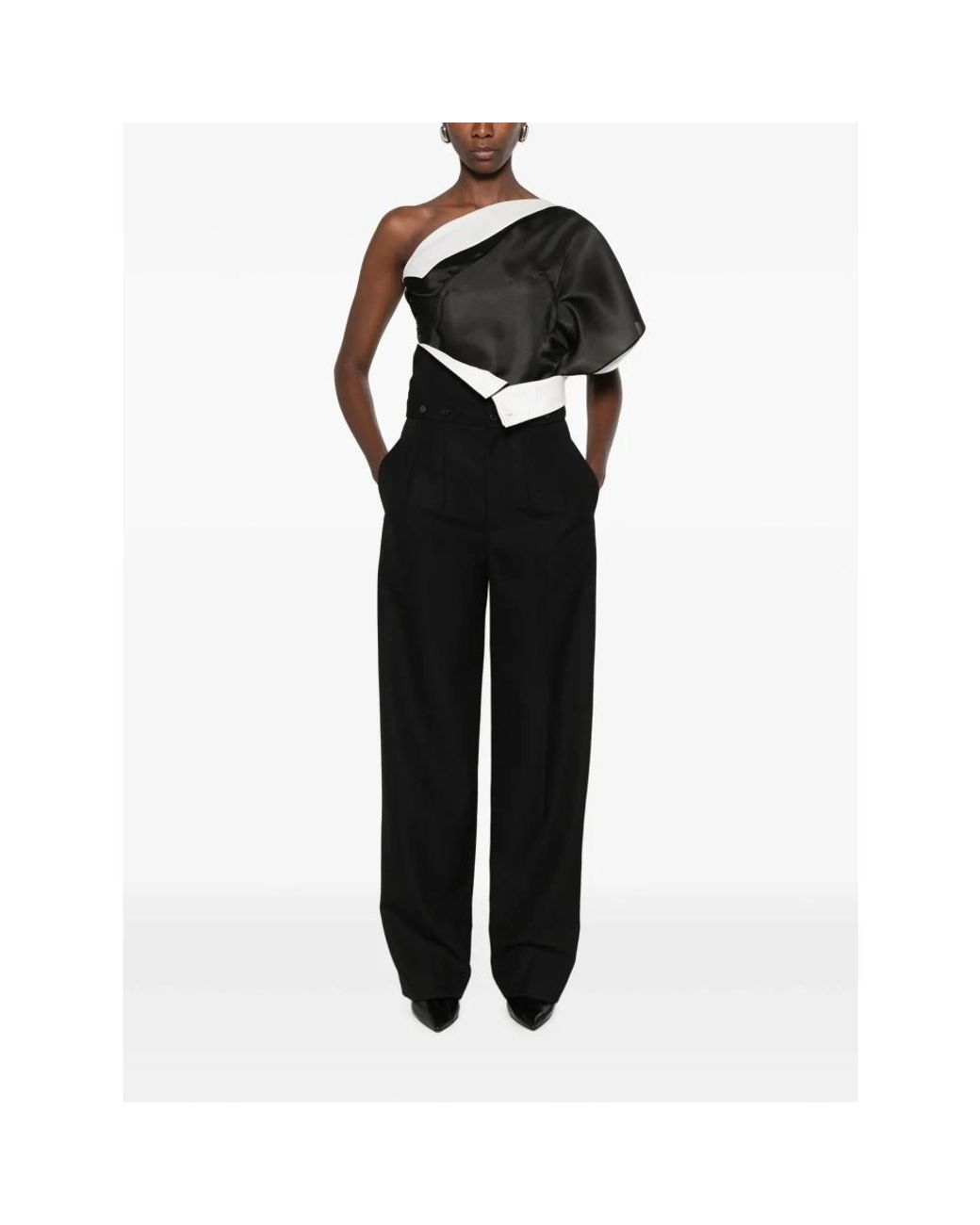 Carven Black Wide Trousers